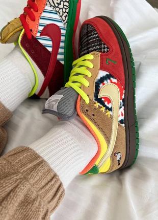 Кроссовки dunk sb low "what the"