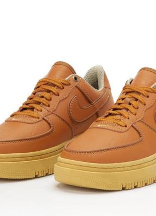 Осенние мужские кроссовки nike air force 1 low gore tex brown (термо) 41-42-43-44-454 фото