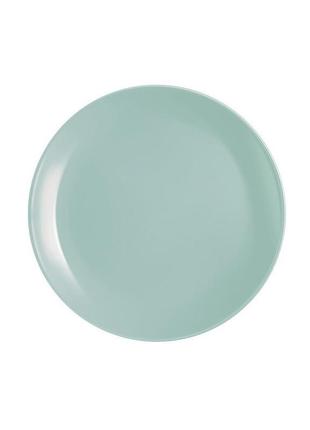 Тарілка обідня luminarc diwali light turquoise, кругла, 25см, p2611