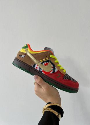 Кроссовки dunk sb low "what the"3 фото