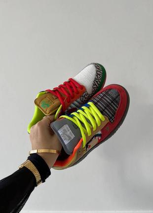 Кроссовки dunk sb low "what the"