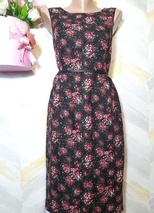 Платье миди льняное элегантное р м от laura ashley