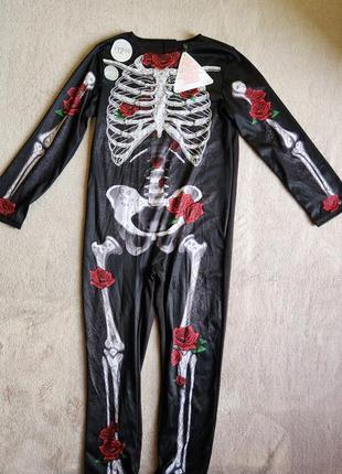 Костюм карнавальный скелет 7-8р1 фото