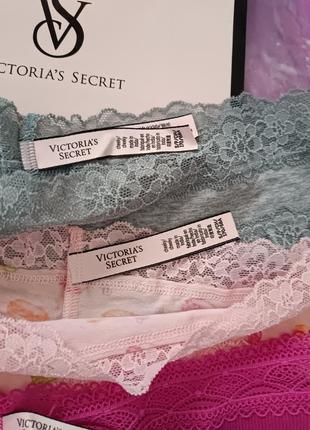 Акція від 3х шт бавовняні трусики чикстери м victoria's secret виктория сикрет вікторія сікрет оригінал8 фото