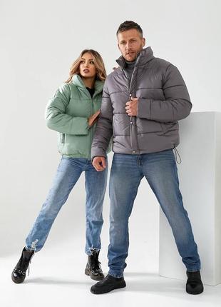 Женская стильная трендовая куртка плащевка,синтепон 3006 фото