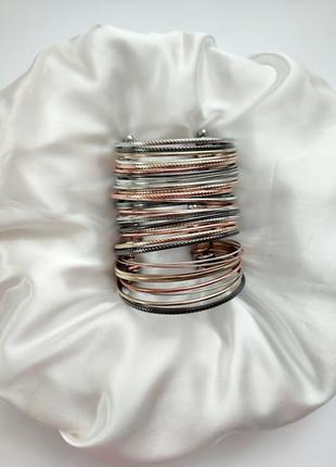 Элегантный стильный многослойный браслет, винтаж1 фото