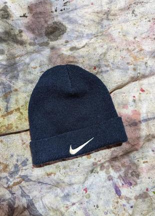 Nike vintage beanie шапка синяя бини осень зима весна1 фото