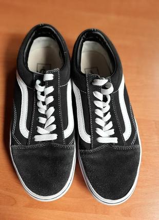 Кеди vans old skool black and white1 фото