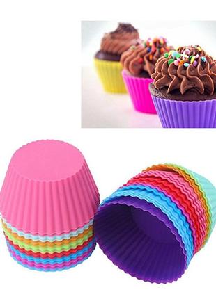 Форми силікон для кексів classic, 6шт/упак., mh-3331
