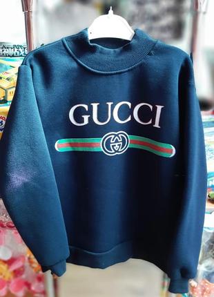 Свитшот утепленный "gucci"