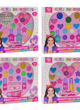 Косметика дитяча ігрова, 4 види, тіні для повік, блиск, лаки, mny-20020a