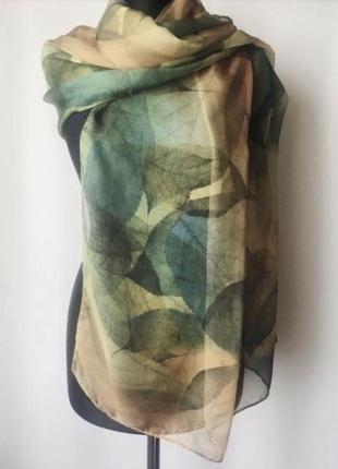 Шарф - палантин из шелка