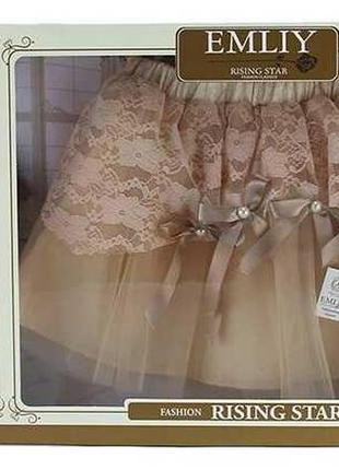Кукла "emily", в наборе юбка для ребенка, 29 см, qj069