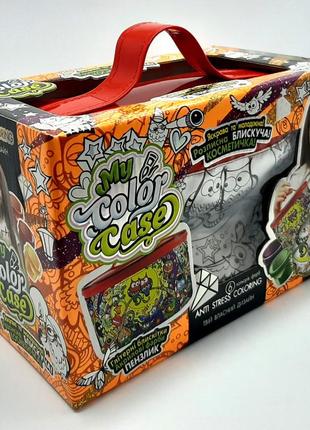 Набор для творчества danko toys "my color case 2", косметичка-раскраска, coc-01-03u