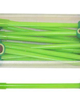 Ручка гелевий авокадо, мікс дизайн. 12шт/упак. стрижень синій 0,38мм, c0030