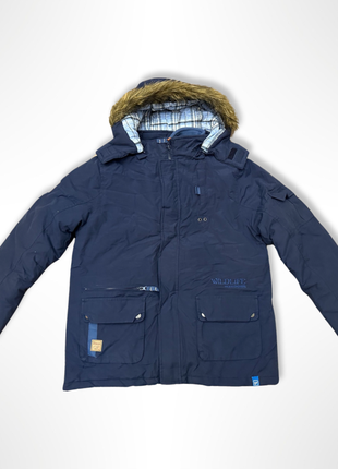 Куртка зимняя wild life синего цвета (quadrifoglio, польша)1 фото