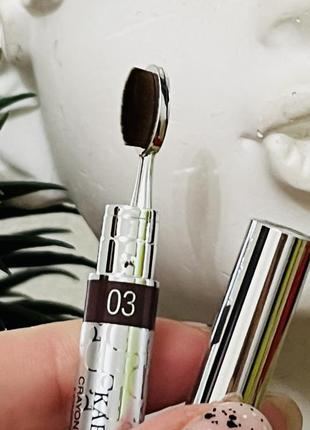 Оригинальный dior diorshow kabuki brow styler кремовый карандаш для бровей 03 brown оригинал карандаш для бровей4 фото