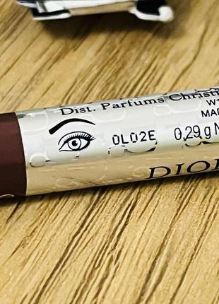 Оригинальный dior diorshow kabuki brow styler кремовый карандаш для бровей 03 brown оригинал карандаш для бровей5 фото