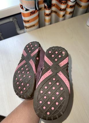 Ботинки (сапожки) кожаные замшевые bartek на девочку 23 размер.7 фото