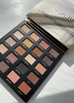 Палетка теней iconic london booming & gleaming eyeshadow palette