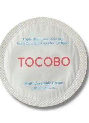 Восстанавливающий крем с мультикерамидами tocobo multi ceramide cream пробник