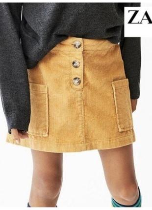 Вельветова спідниця zara 11-12р