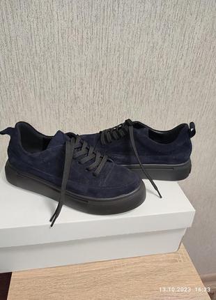 Кеды новые partyshoes из натуральной замши