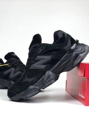 Чорні осінні кросівки чоловічі, вьетнам new balance all black / кросівки чоловічі new balance 57/40 “cyber monday”