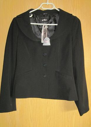 Новый черный пиджак "m&s" р.441 фото