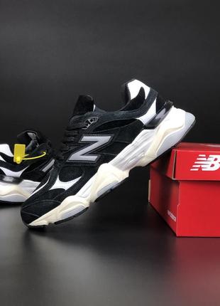 Кросівки чоловічі new balance 9060 / чорні зимові кросівки чоловічі, вьетнам new balance 9060 black white