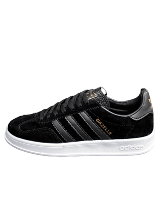 Мужские сникеры adidas gazelle 2.0 black core white.