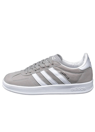 Чоловічі снікери adidas gazelle 2.0 gray core white.