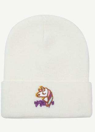 13-311 стильна модна шапка з єдинорогом