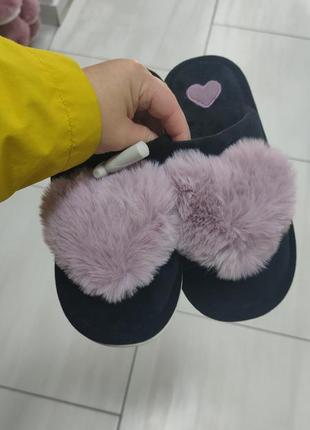 Тапочки жіночі стильні тренд тепленькі