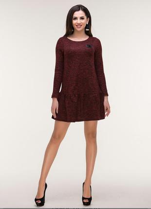 Ravol бордовое casual платье