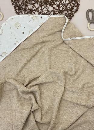 Махровий кутик - рушник для новонародженого (махра + бавовна)