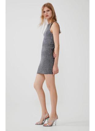 Платье,  сукня з металізованим ефектом, блискуча сукня, на вечірку zara.