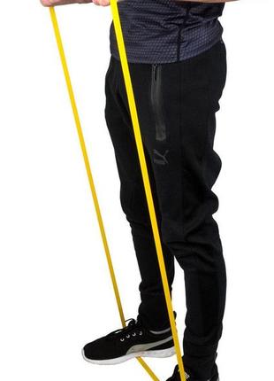Эспандер-петля спортивная тренировочная эластичная лента резинка для фитнеса power system yellow 4-25 кг ku-226 фото