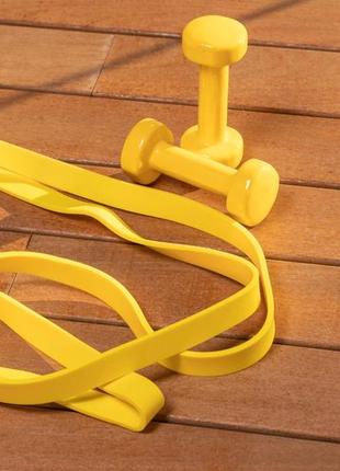 Эспандер-петля спортивная тренировочная эластичная лента резинка для фитнеса power...