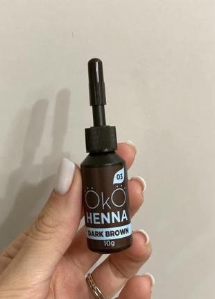 Хна для брів power powder - 03 dark brown, 10