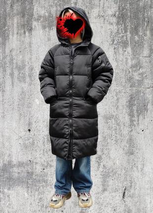Пуховик, пальто зимній довгий з капюшоном2 фото