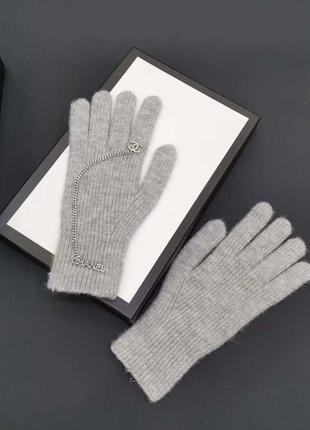 Брендові рукавиці в стилі chanel3 фото
