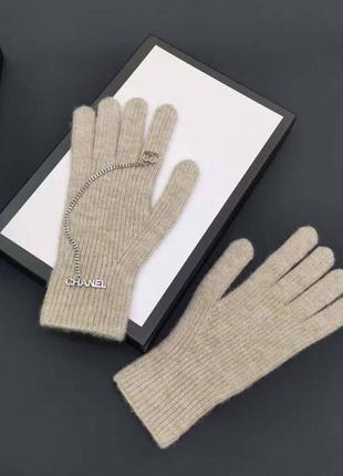 Брендові рукавиці в стилі chanel2 фото