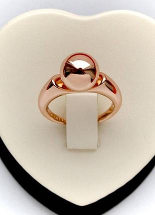 Позолоченное кольцо шарика медицинское золото подарок позолоченное кольцо шарик медзолото