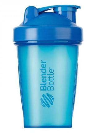 Шейкер спортивний з пружиною для спортивного харчування blenderbottle classic 20oz/590ml cyan  ku-223 фото