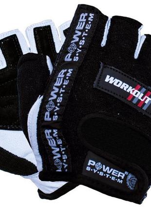 Перчатки для фитнеса спортивные тренировочные для тренажерного зала power system ps-2200 workout black xl