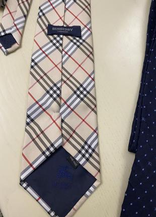 Барбері шовкова краватка в клітку оригінал!8 фото
