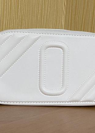 21x12 см новая белая сумка тренд клатч сумочка через плечо длинный широкий ремень с принтом9 фото