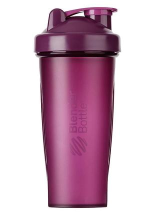 Шейкер спортивний з пружиною для спортивного харчування blenderbottle classic 28oz/820ml plum  ku-223 фото