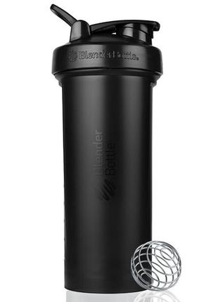 Шейкер спортивний з пружиною для спортивного харчування blenderbottle pro45 1270ml black  ku-222 фото